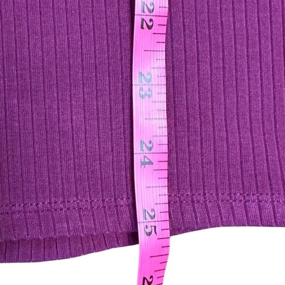 Splendid Women's Ribbed Long Sleeve Crew Neck Top Pink Size XXL. NEW - Picture 5 of 8